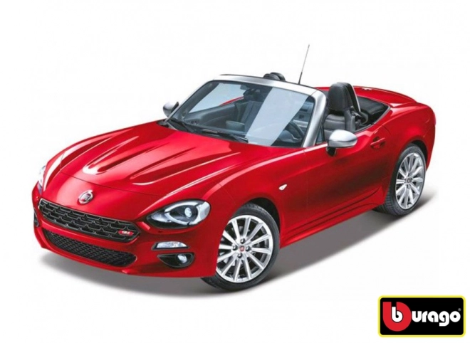 Model mașină Fiat 124 Spider roșu la scară 1:24