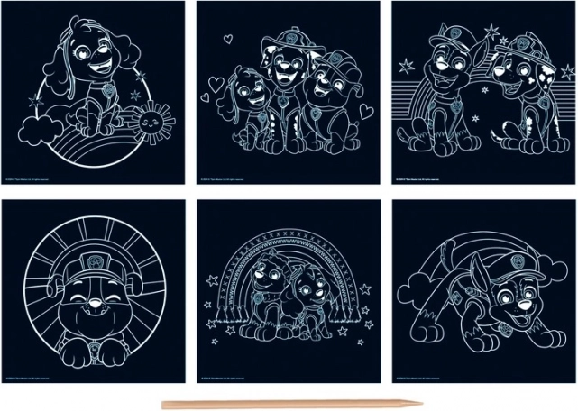 Set creativ cu imagini Patrula Cățelușilor 6 bucăți