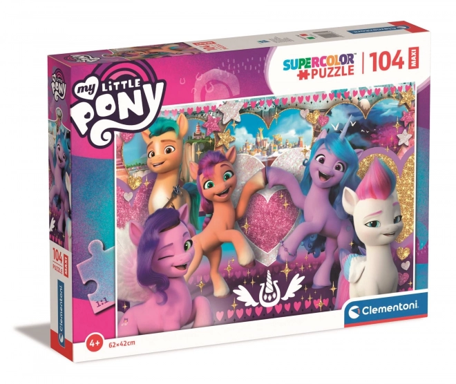 Puzzle my little pony - poneii iubitori 104 piese maxi