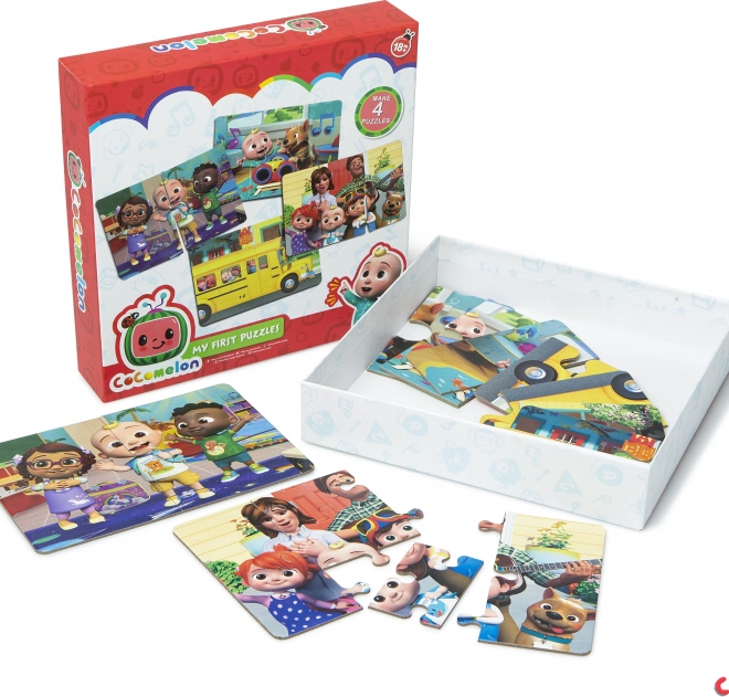 Puzzle pentru copii CoComelon – 4 imagini a câte 6 piese