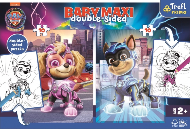 Puzzle dublu Paw Patrol: Eroii canini Baby Maxi 2x10 piese