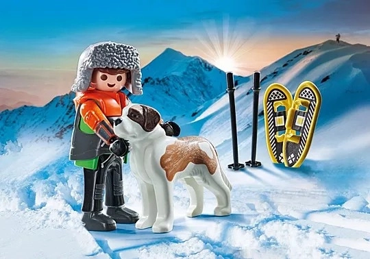 Narciar cu Saint Bernard de la Playmobil