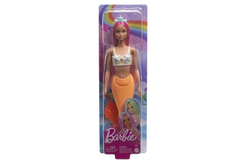 Lumea magică a sirenelor Barbie cu coadă portocalie