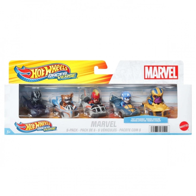 Set Marvel Racerverse Hot Wheels 5 Mașini