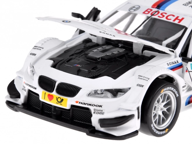 Mașină metalică sport BMW M3 DTM la scară 1:32 cu sunete și lumini