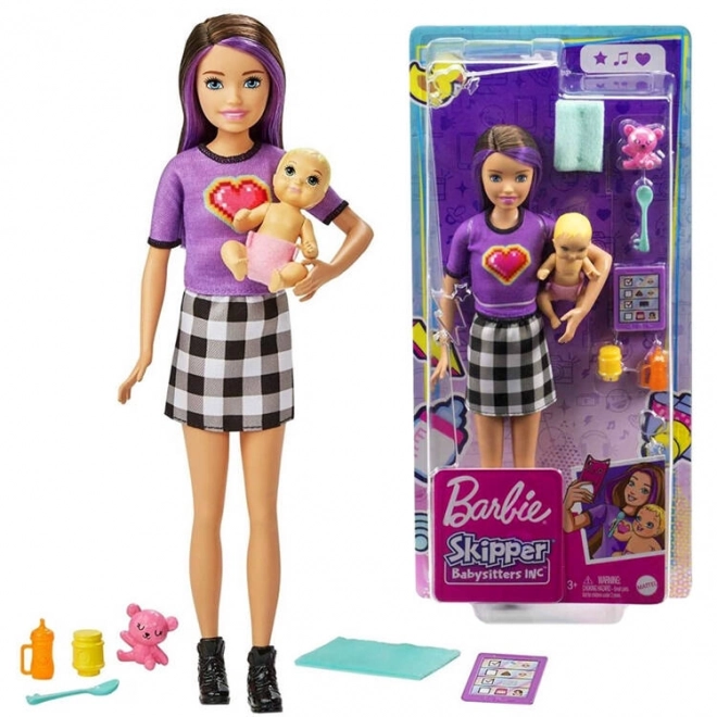 Păpușa Barbie Skipper Dădaca