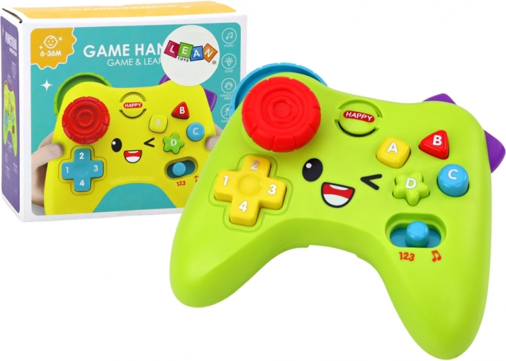 Saltea interactivă cu consolă Lumini și sunete educative Verde