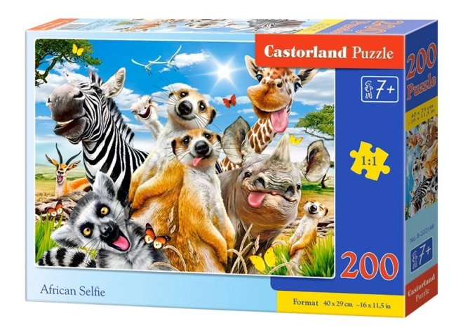 Puzzle 200 piese African Selfie