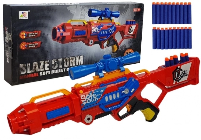 Pistol cu gloanțe spumă pentru copii