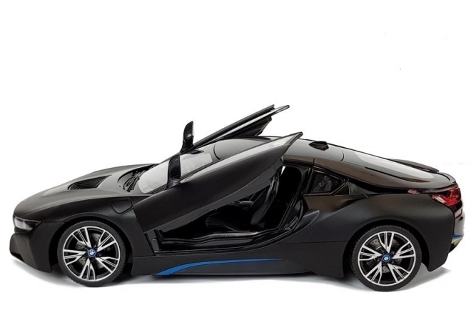 Auto R/C BMW i8 Rastar 1:14 negru uși automate
