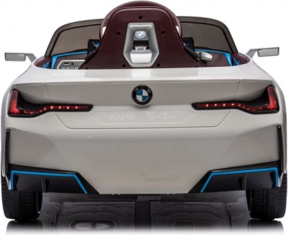 Mașinuță pe baterii BMW I4 4x4 albă