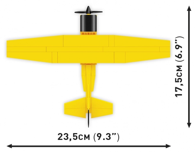 Cessna 172 Skyhawk din cărămizi, galben