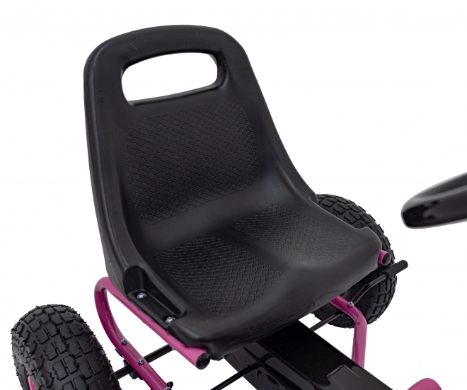 Gokart cu pedale AIR roz pentru copii