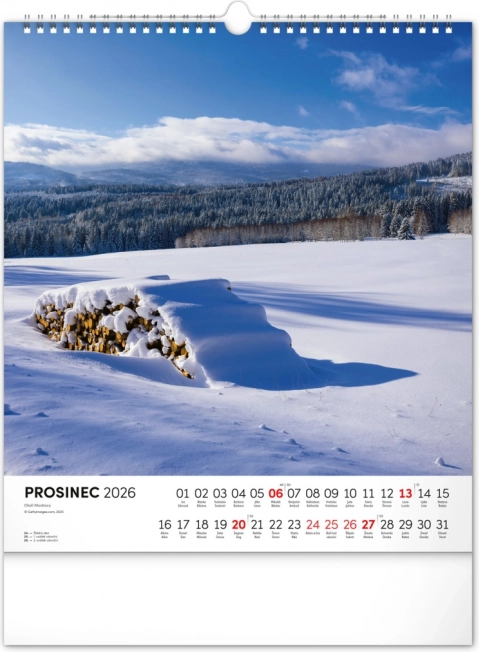 Calendar de perete Șumava 2026