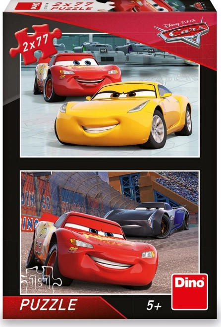 Puzzle Cars 3 concurenți 2×77 piese