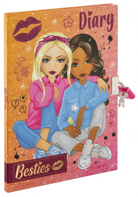 Diario cu încuietoare Besties A5