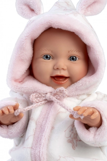 Llorens Little Baby păpușă realistă bebeluș cu corp moale din material textil