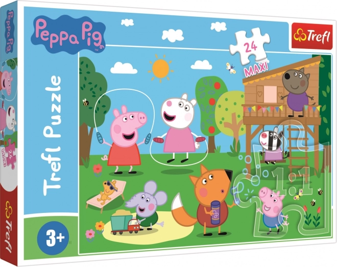 Puzzle Peppa Pig: Distracție în iarbă Maxi 24 de piese