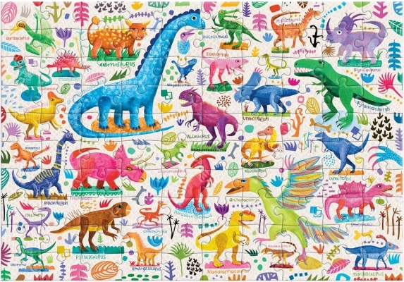 Puzzle Mudpuppy Dinozauri Puternici 100 de Piese