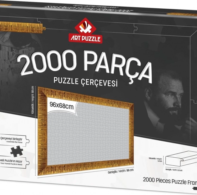 Rame pentru puzzle 96x68cm auriu
