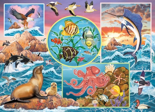 Puzzle de familie magia oceanului 350 piese