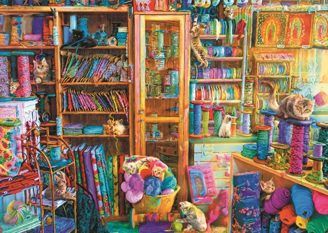 Puzzle 2000 de piese – Raiul pisicilor
