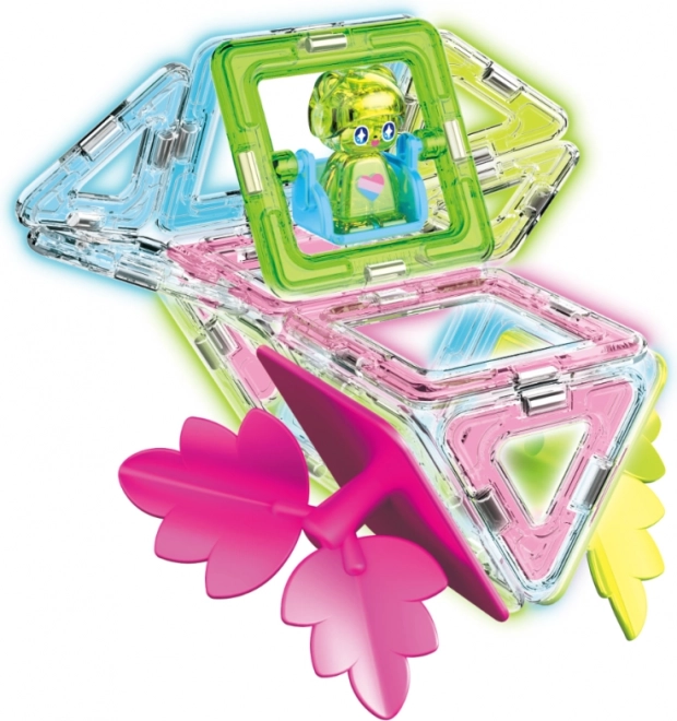 Blocuri magnetice Magformers Glowing Craft 20 piese