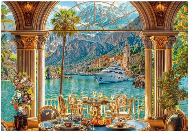 Puzzle Desert mediteranean 1500 piese CASTORLAND