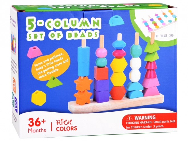 Joc educativ din lemn cu 25 de piese