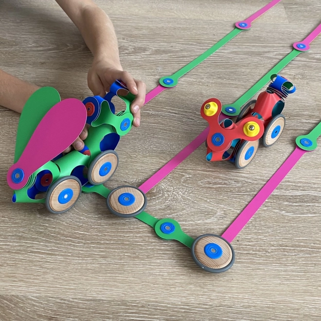 Set de vehicule magnetice Clixo