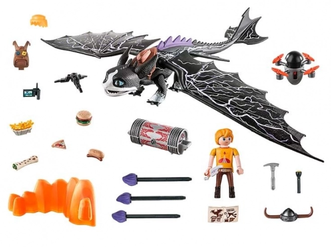 Set figurine Dragons Thunder și Tom