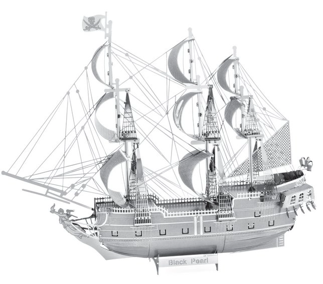 Puzzle 3D din metal Navă Piraților Black Pearl