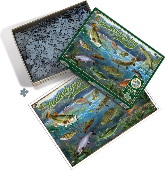 Puzzle Závislý pești Cobble Hill 1000 piese