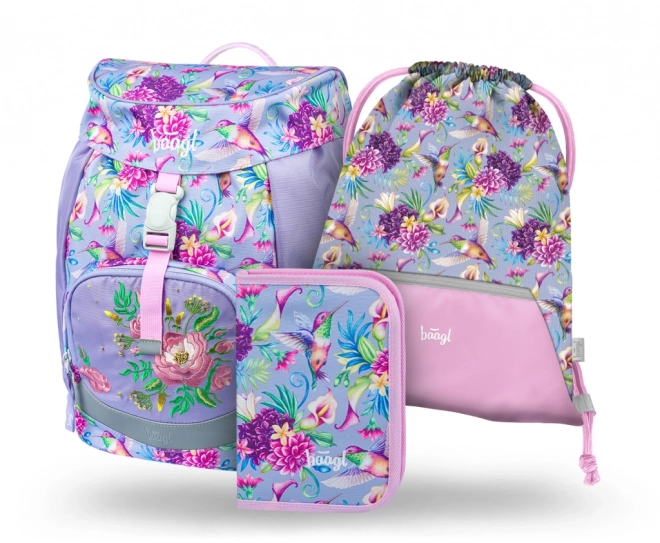 Set 3 Piese Airy Colibri: Rucsac, penar, săculeț