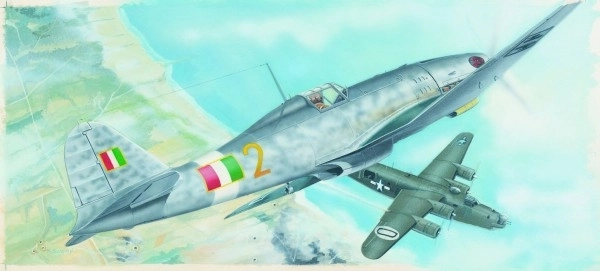 mașină Fiat G.55 model plastic 1:48