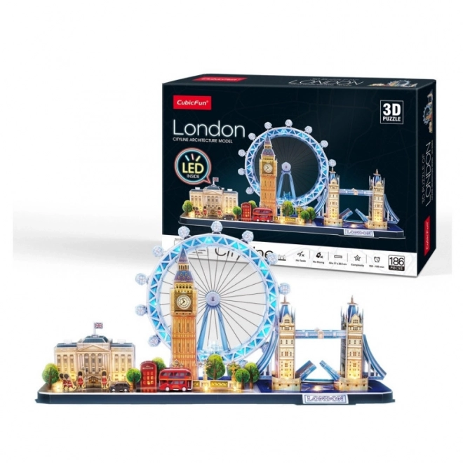 Puzzle 3D City Line Londra LED