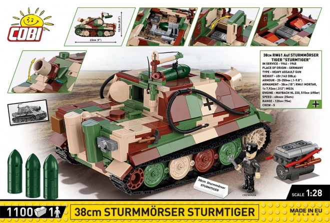 Tanc de asamblat Sturmtiger 38 cm