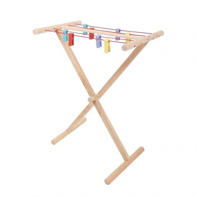 Uscător de rufe din lemn Bigjigs Toys