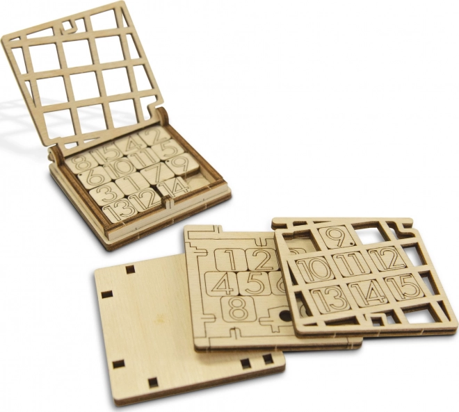Puzzle 3D din lemn WOODEN CITY - joc mini tip 15