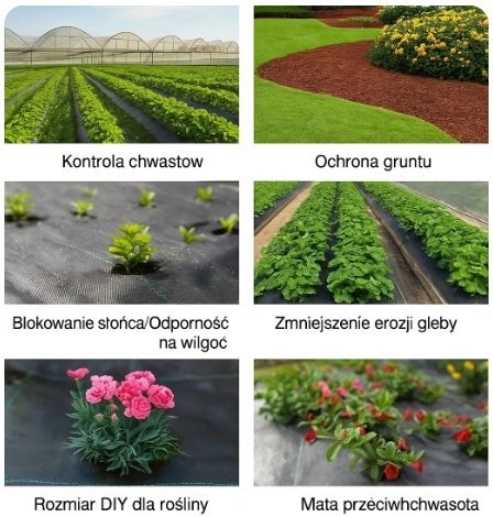 agrotextilă neagră 1,1x100m UV 135g împotriva buruienilor + ancore