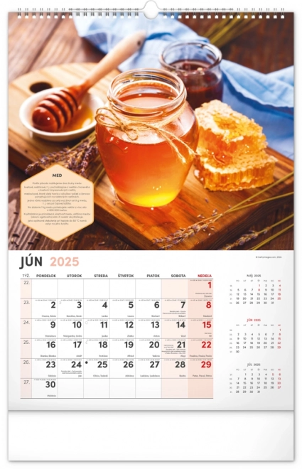 Calendar de perete apicol 2025