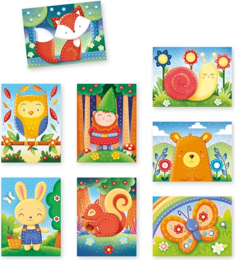 Set bogat cu motive din pădure