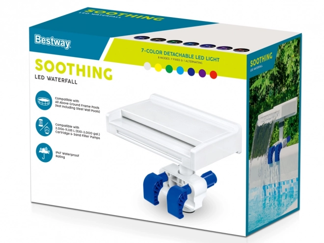 Cascadă de piscină cu iluminare LED Bestway Flowclear