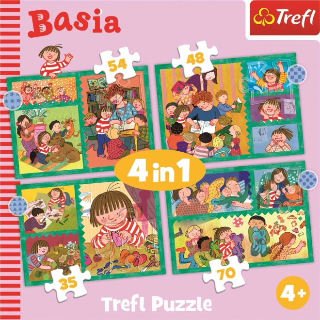 Set puzzle 4 in 1 - aventuri cu Basia