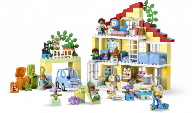 Casă de familie 3 în 1 LEGO DUPLO