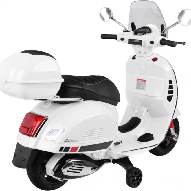 Scuter electric Vespa GTS Super pentru copii – Alb
