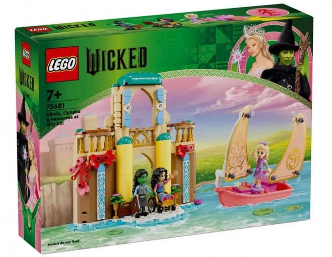 Set lego Glinda, Elphaba și Nessarose la universitatea Shiz