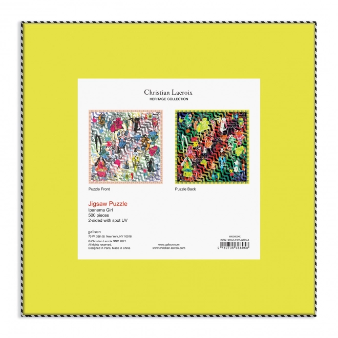 Puzzle inversabil Ipanema Girls de Christian Lacroix 500 piese