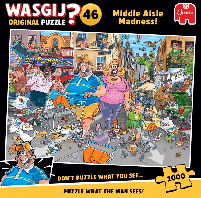 Puzzle Jumbo Wasgij: Nebunia Străzii Centrale 1000 piese