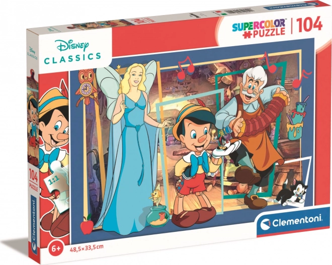 Puzzle Clementoni cu Pinocchio - 104 piese